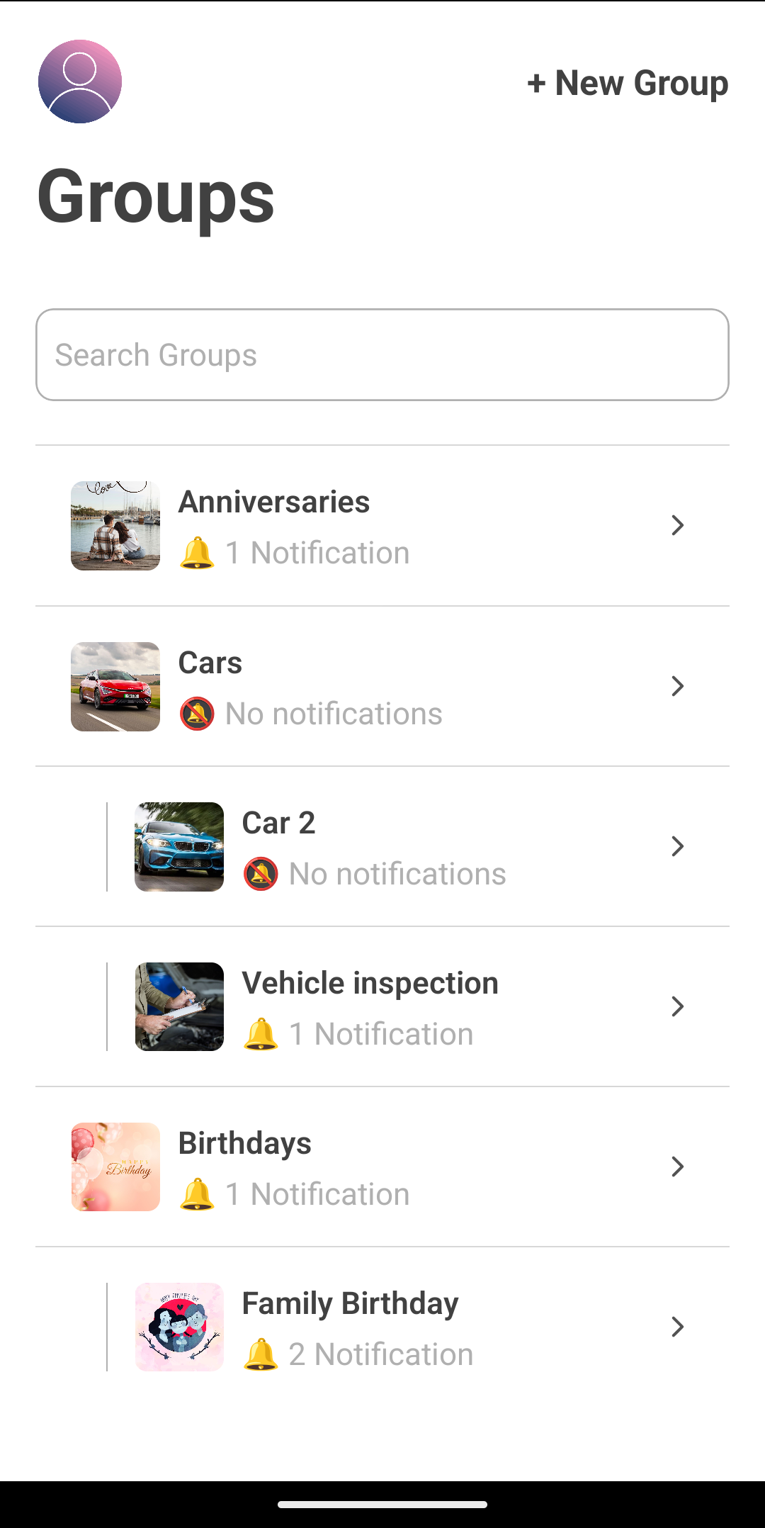Reminder Notifications app